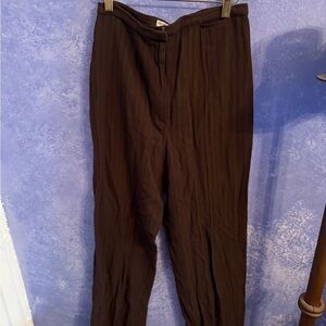 Women’s Brown Pinstripe Pants